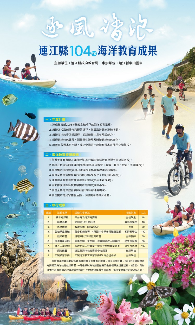 連江縣104學年度海洋教育成果   照片